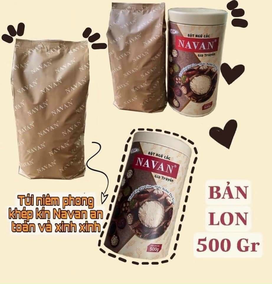Bột ngũ cốc navan 9 vị mới 500g 800g đủ loại