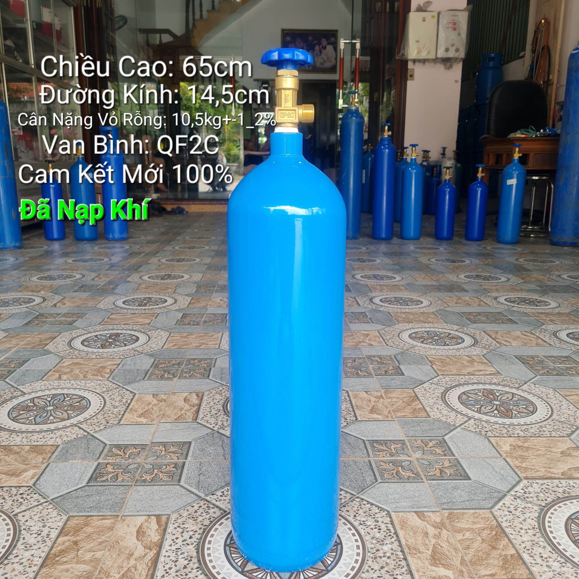 Bình khí Argon hàn Tig 10Lít