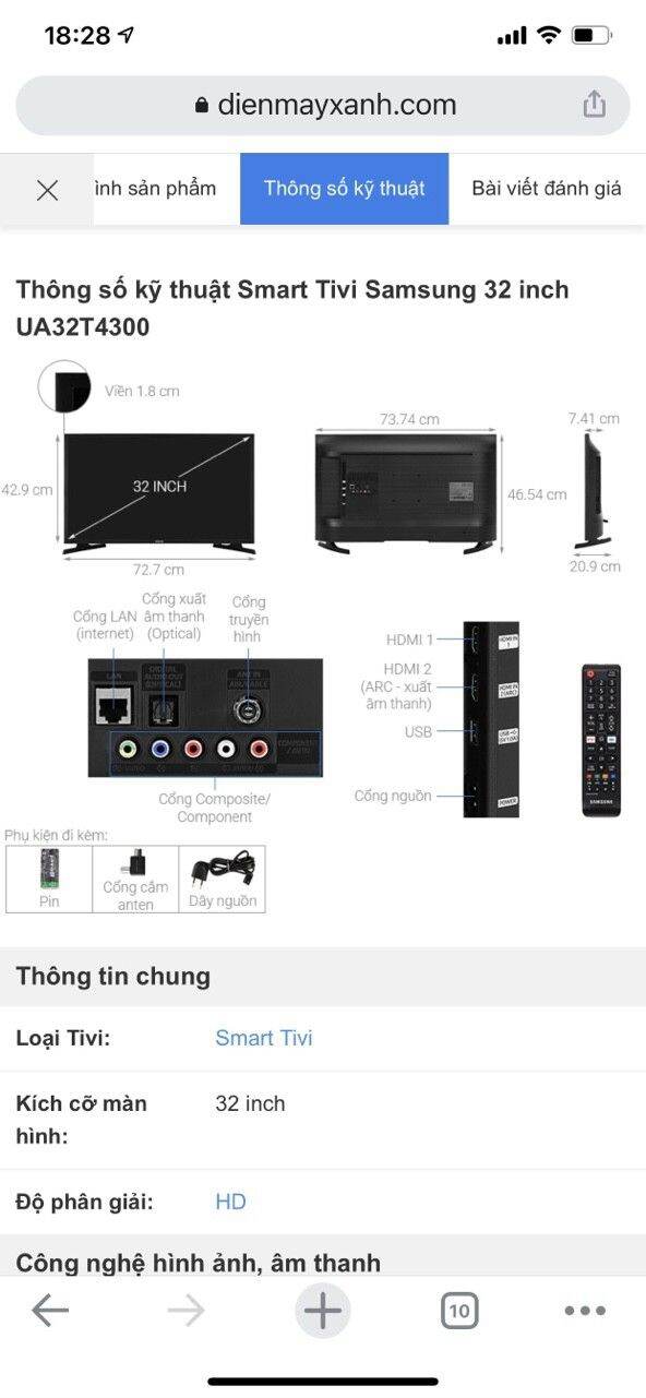 Smart Tivi Samsung 32 inch