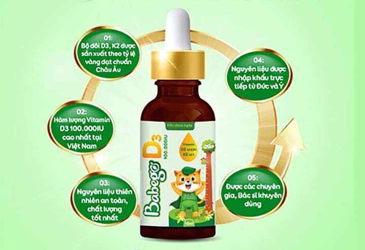 Vitamin D3K2 chùm ngây