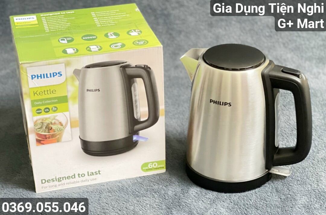 Ấm siêu tốc cao cấp philips hd9350 1,7l 2200w bảo hành 24 tháng - giadungtiennghigmart