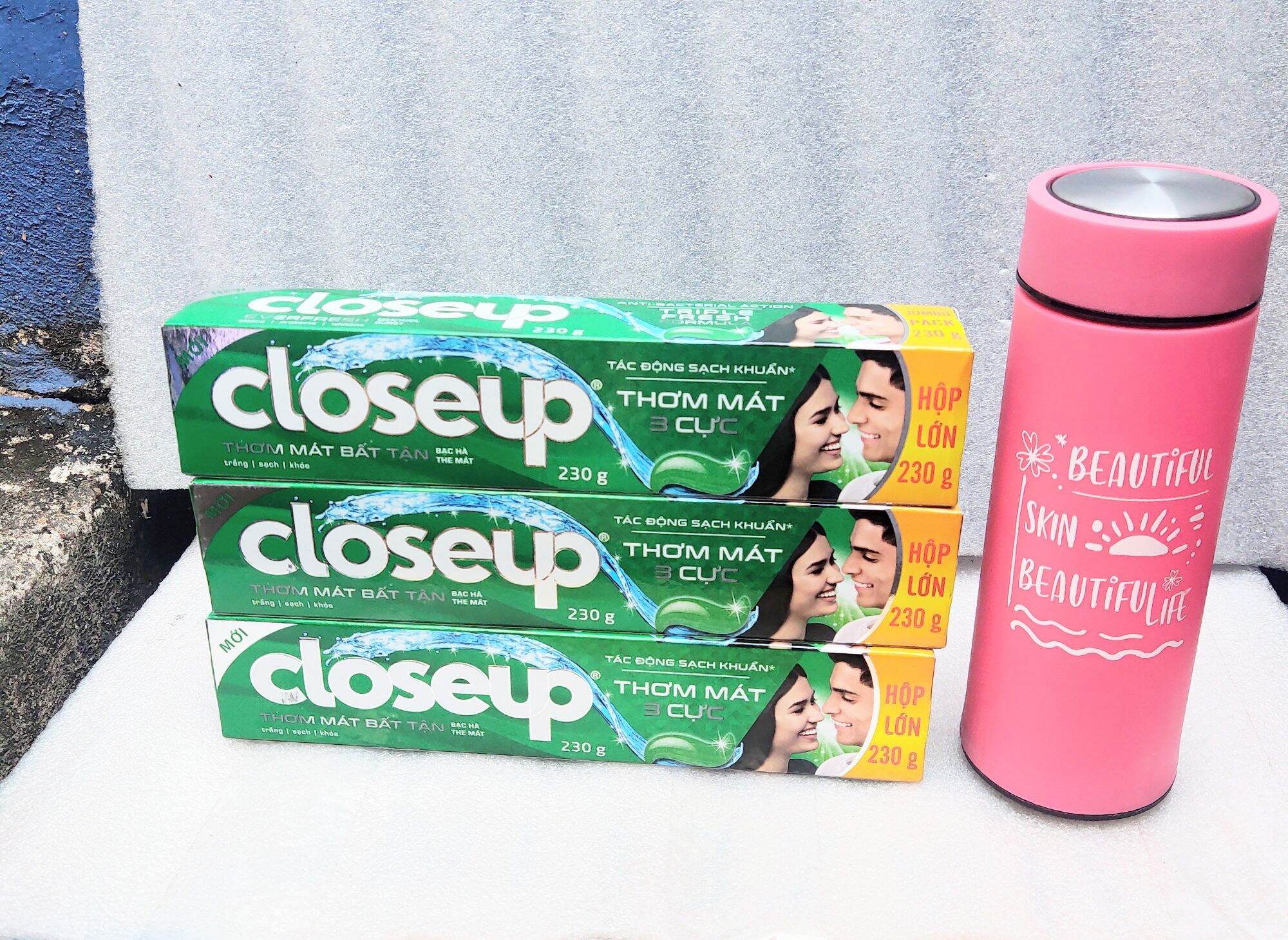 Combo 2 cây kem đánh răng closeup bạc hà 230g / 180g