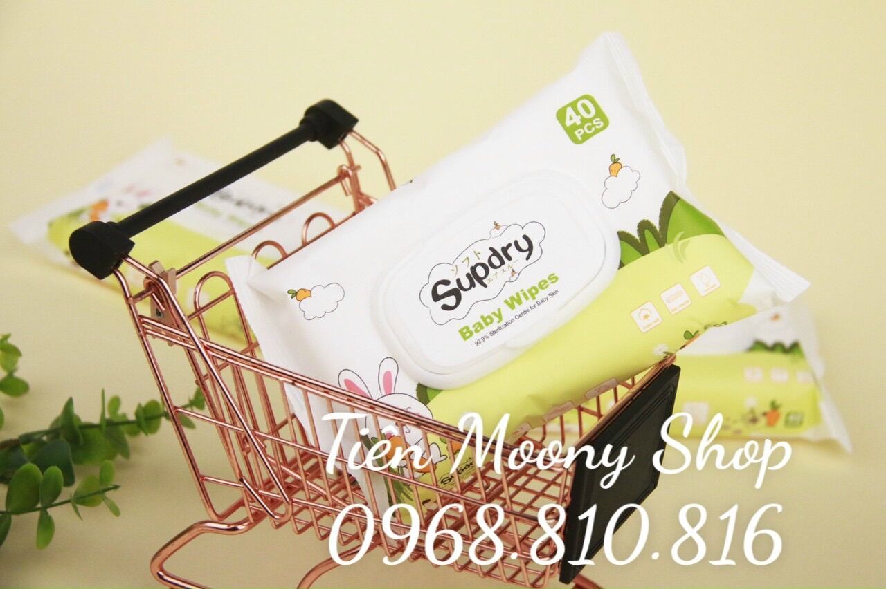 Khăn ướt Supdry - gói 40 tờ