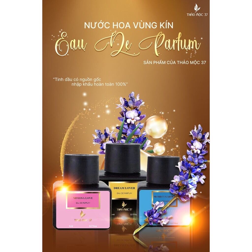 [Chuẩn Hãng] Màu Đen+ Dream Lover (Nồng Thắm – Đắm Say) Nước Hoa Vùng Kín Thảo Mộc 37 Nước Hoa Vùng Kín Cho Nữ Lưu Giữ Hương Thơm 48H