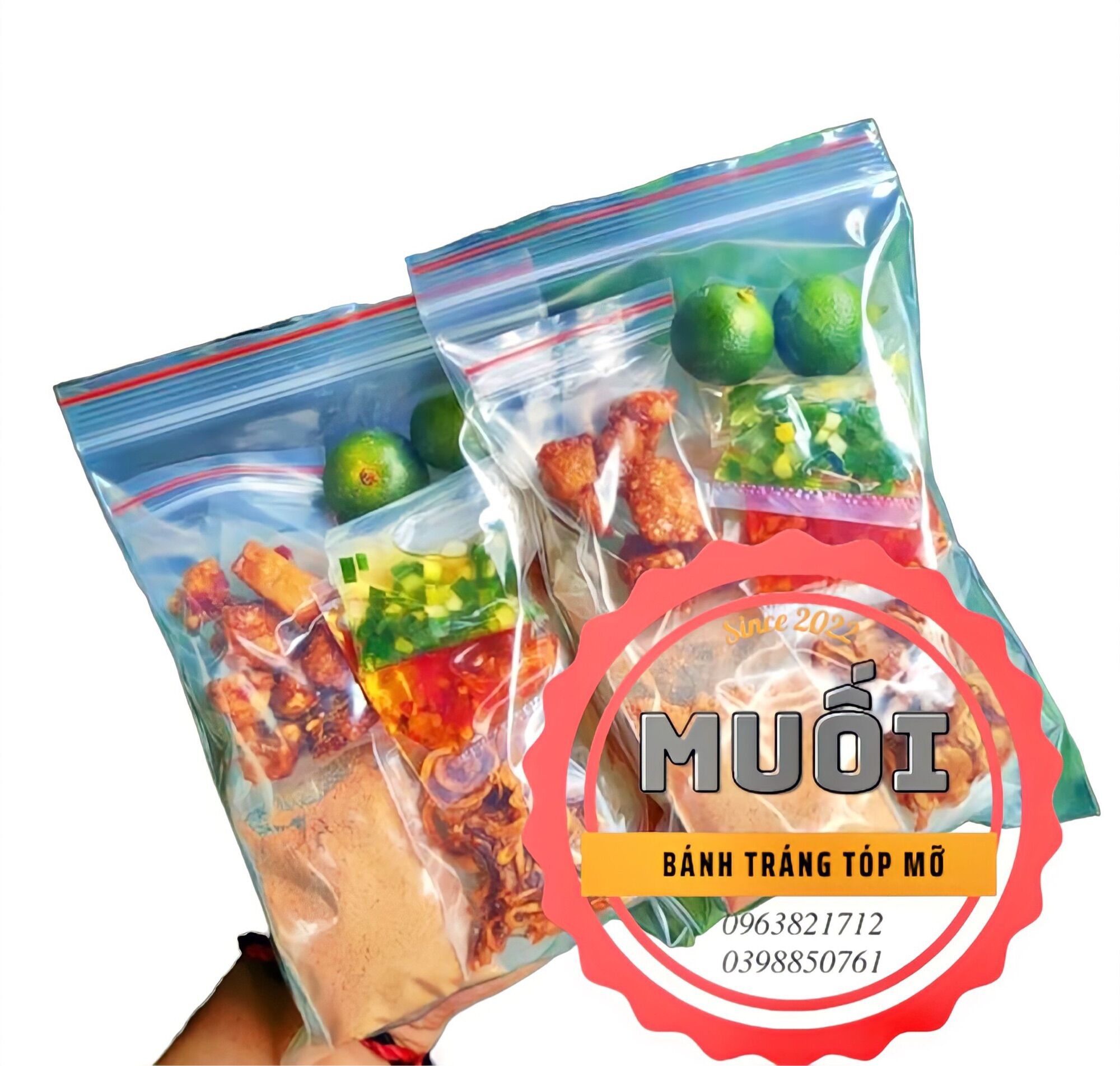 Bánh tráng phơi sương tóp mỡ (1 Bịch)