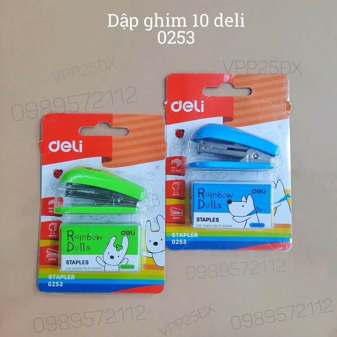Dập ghim  mini-dập ghim 10 deli 0253.