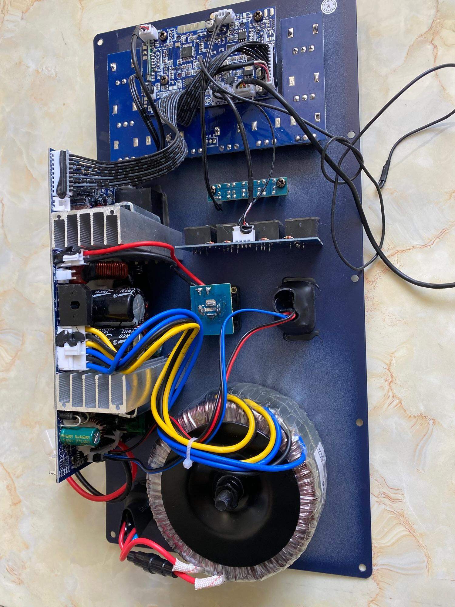 Bo mạch loa kéo công suất lớn 4 tấc đôi | có reverb + EQ + nguồn 36v đôi