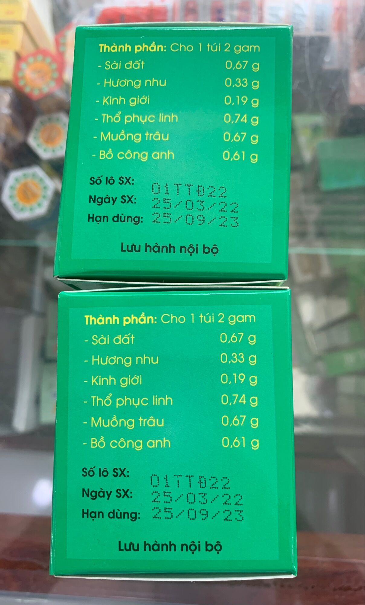 Trà tiêu độc của Viện Y Học Dân tộc (Hộp 15 túi x 2g)