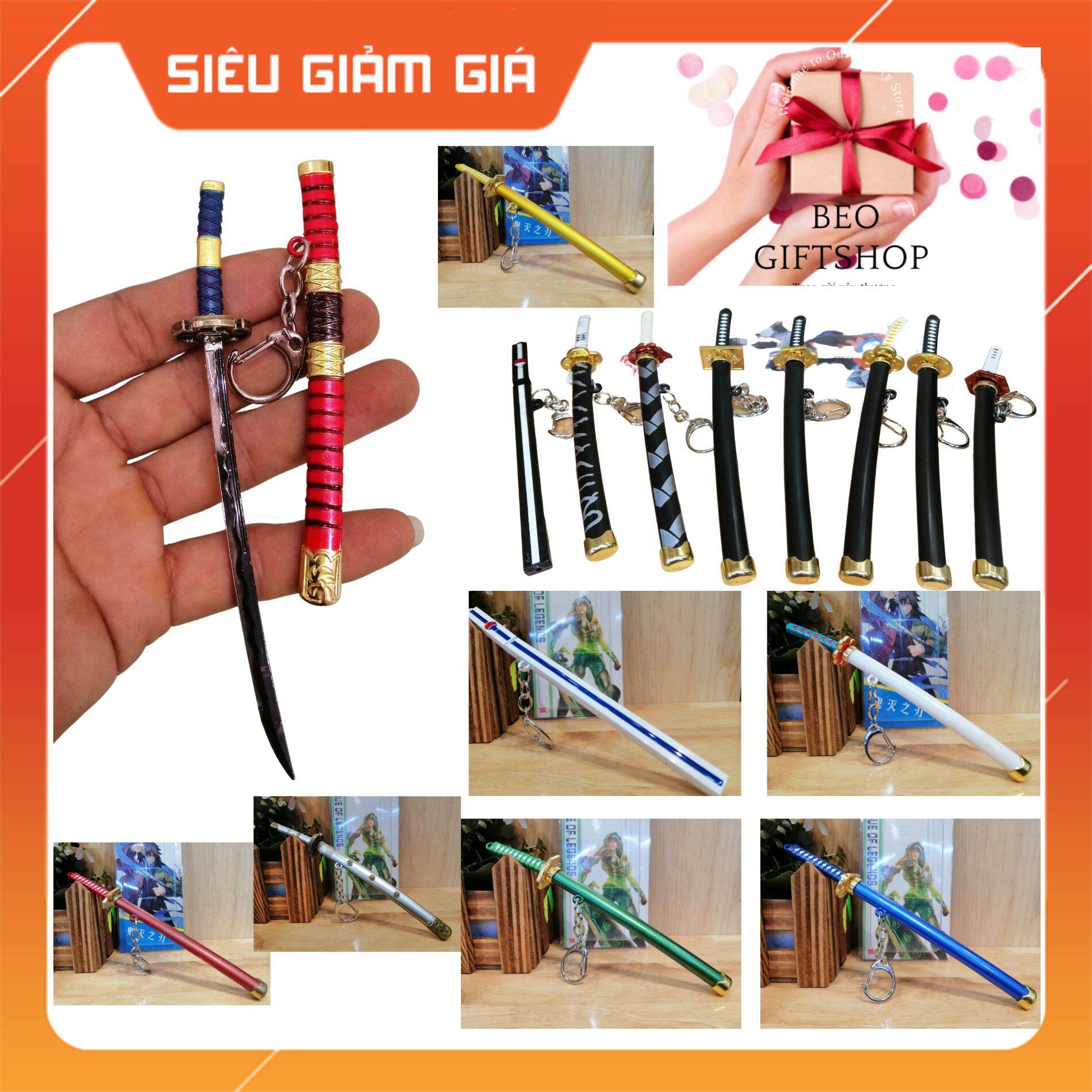 MÓC KHÓA KIẾM NHẬT KATANA