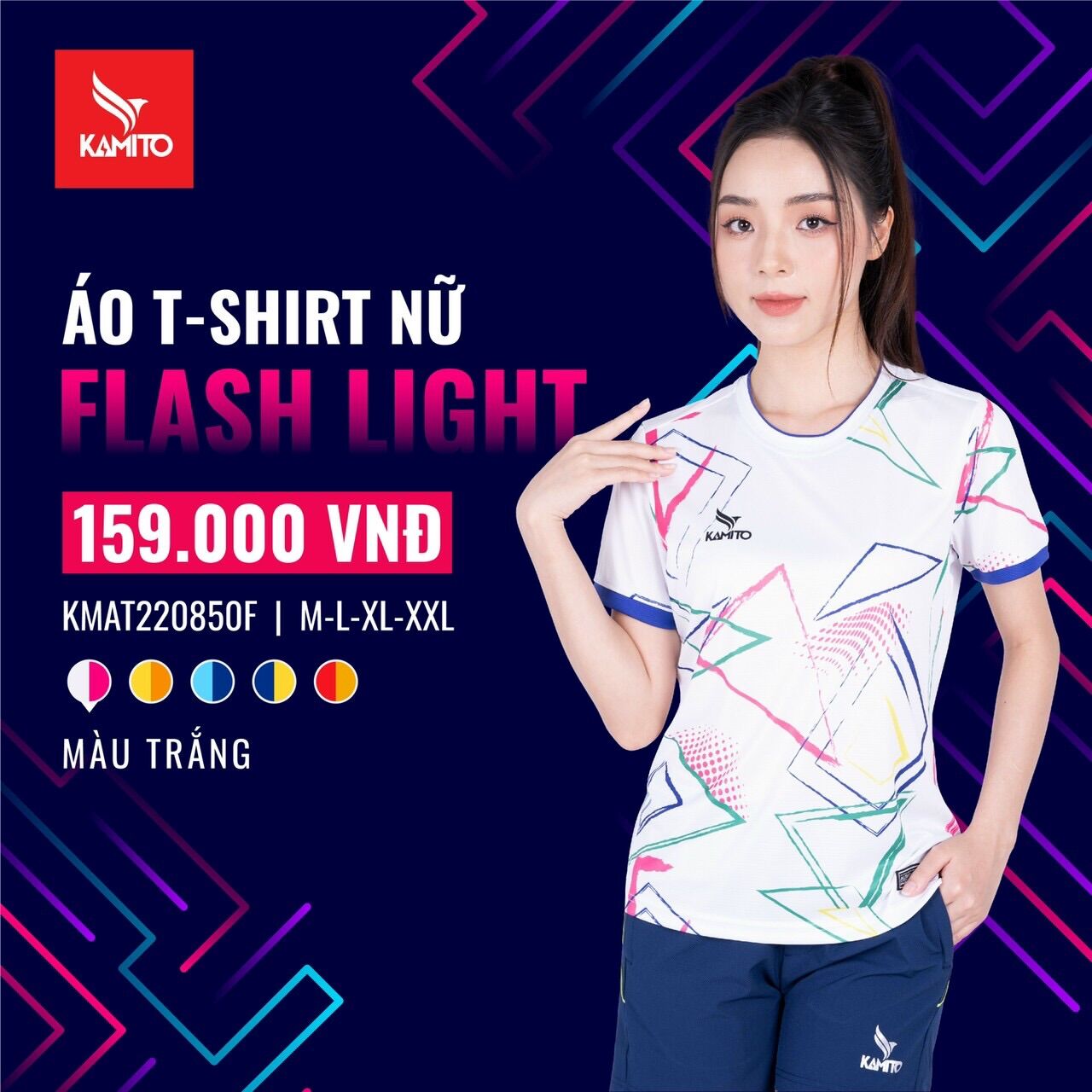 ÁO T-SHIRT THỂ THAO NỮ KAMITO