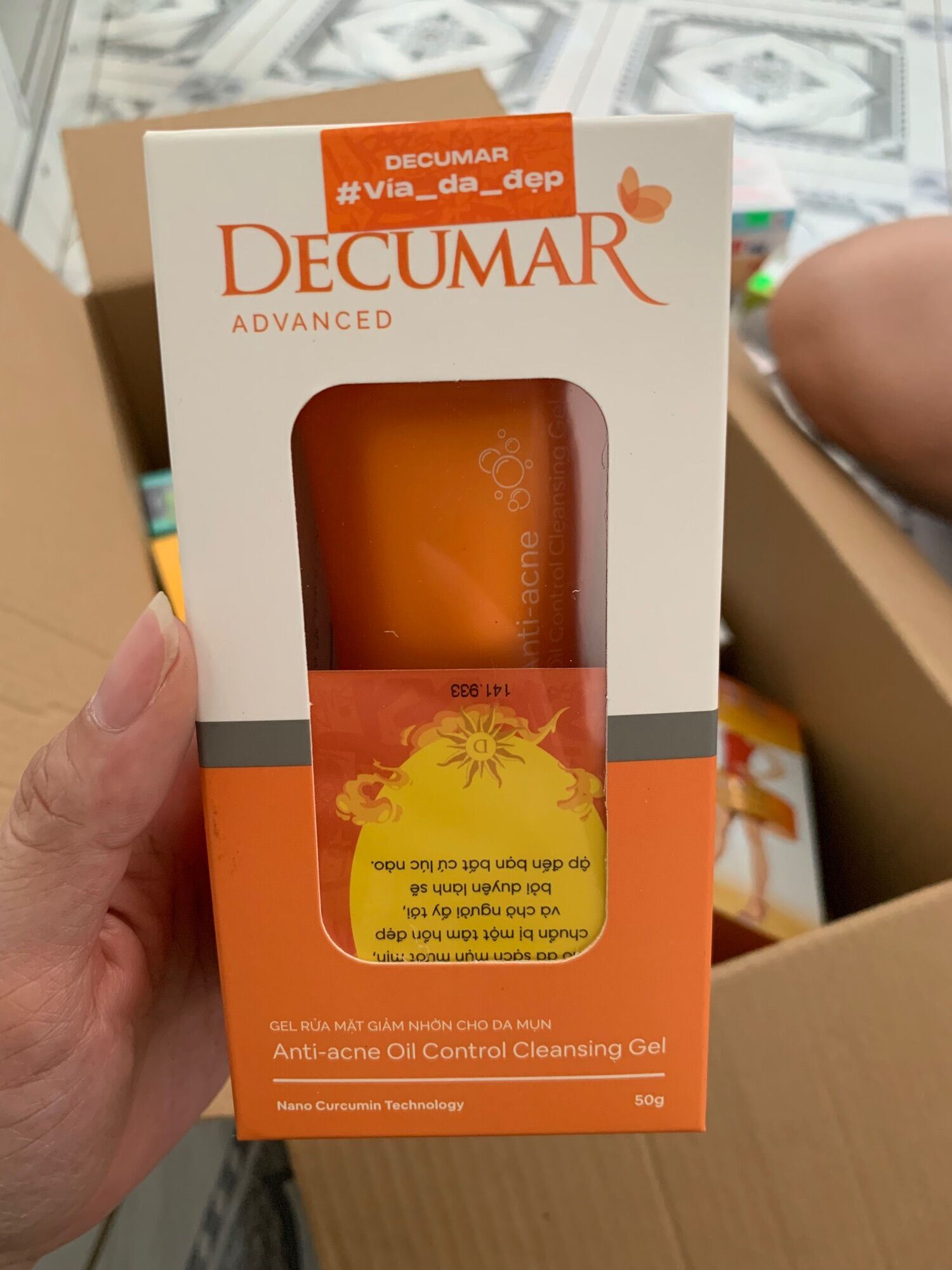 Gel rửa mặt giảm nhờn decumar advanced