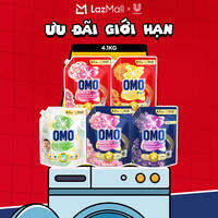 Túi nước giặt OMO Matic 4.1/3.8kg dành cho máy giặt cửa trên/cửa trước, xoáy bay vết bẩn, hương thơm bền lâu (bao bì tùy lô nhập hàng)