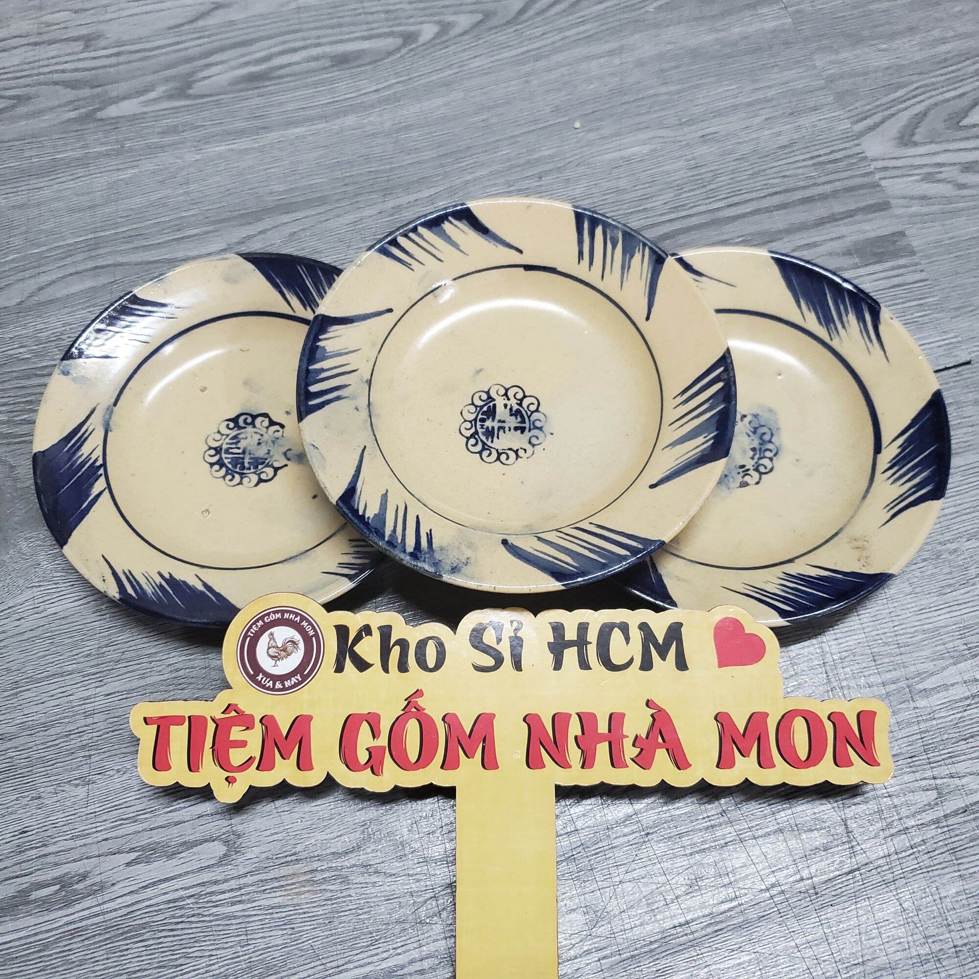 COMBO 3c~5c 🍜DĨA NHỎ 🍝8inch Mẫu Phết GỐM XƯA
