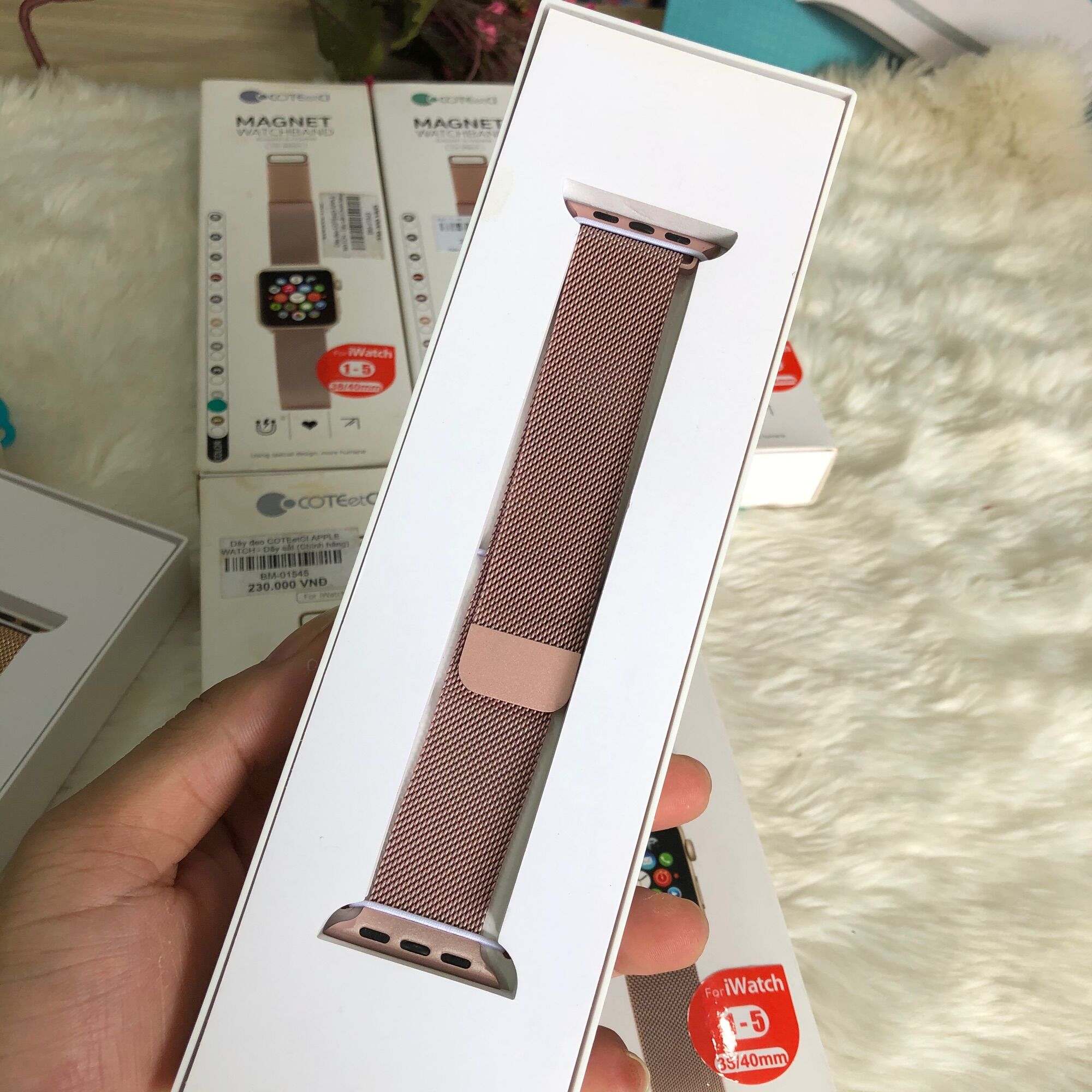 Dây đeo COTEETCI APLLE WATCH dây sắt