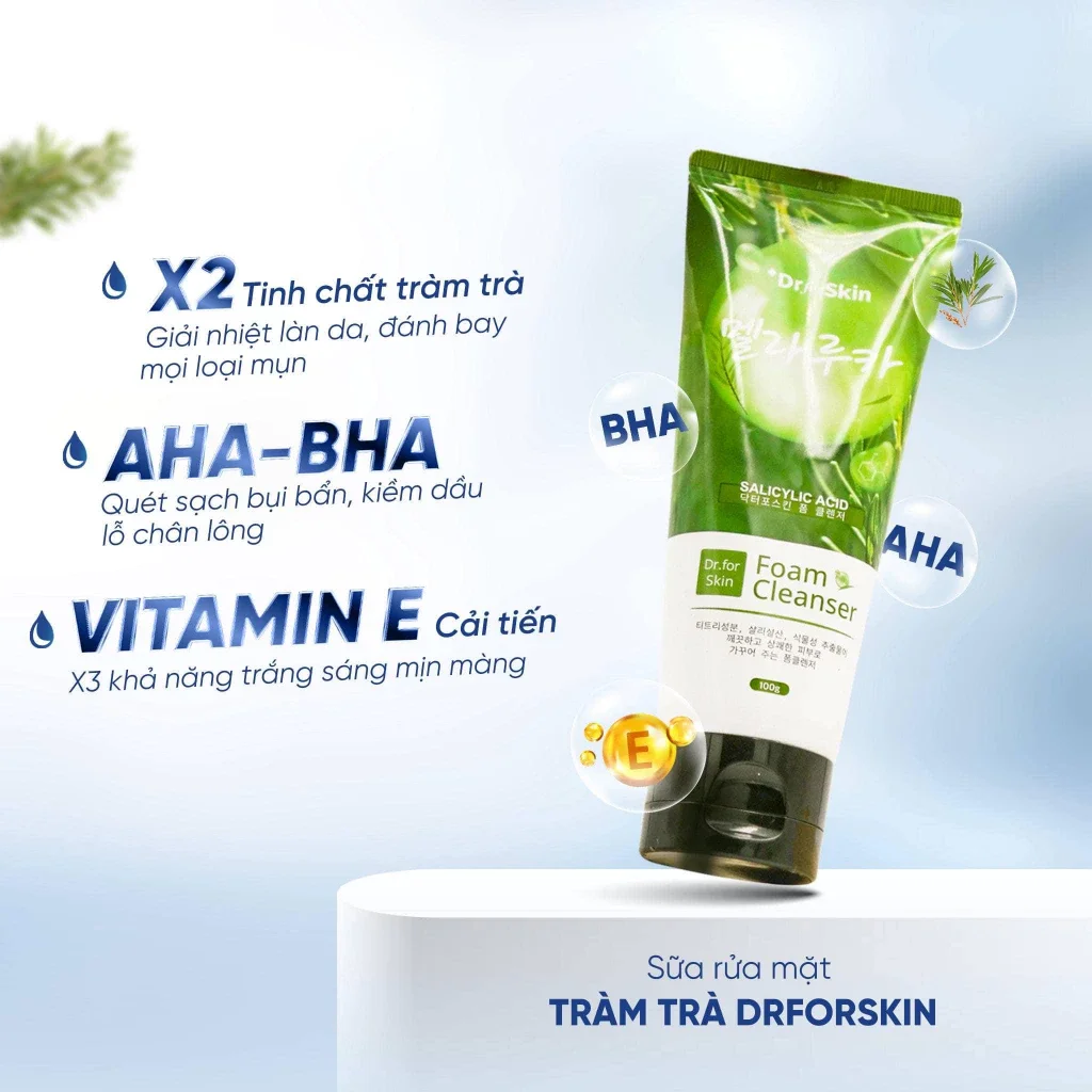 Sữa Rửa Mặt Tràm Trà Skin&Dr Tea tree 100g