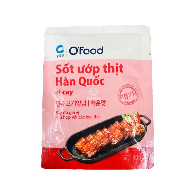 Sốt ướp thịt nướng Hàn Quốc 80gr O’food vị Cay