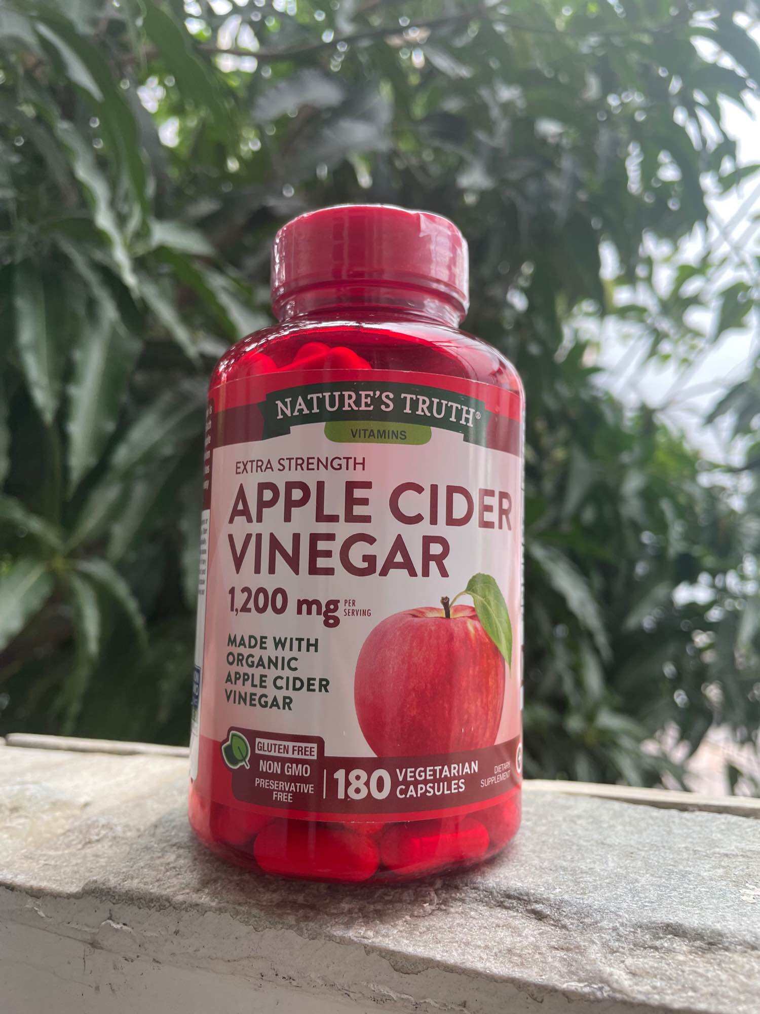 Viên nang Giấm táo hữu cơ Nature s Truth Apple Cider Vinegar 1200mg 180