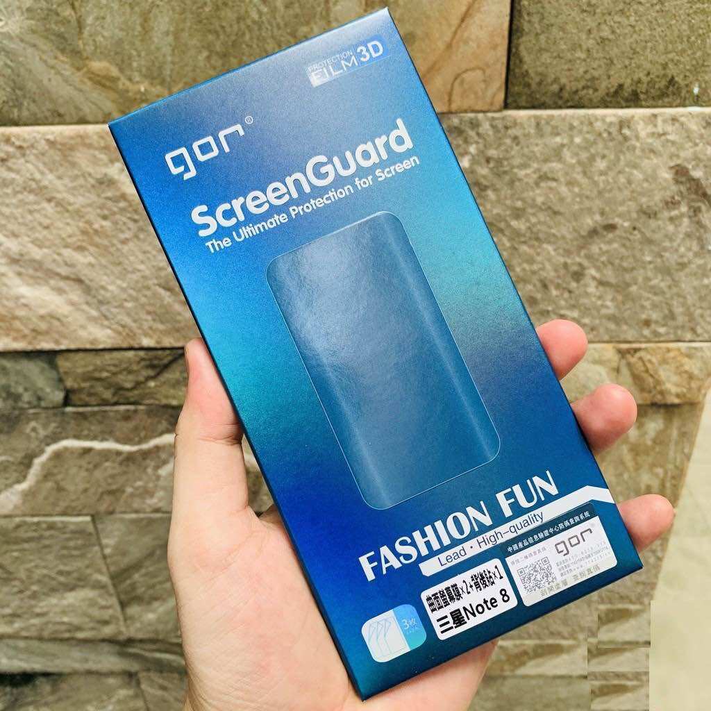 Dán Dẻo Gor Samsung Galaxy Note 8/ Note 9/ Note 10/ Note 10 Plus/ Note 20 Ultra Dán Full Màn 3D, Trong suốt - Hãng Gor