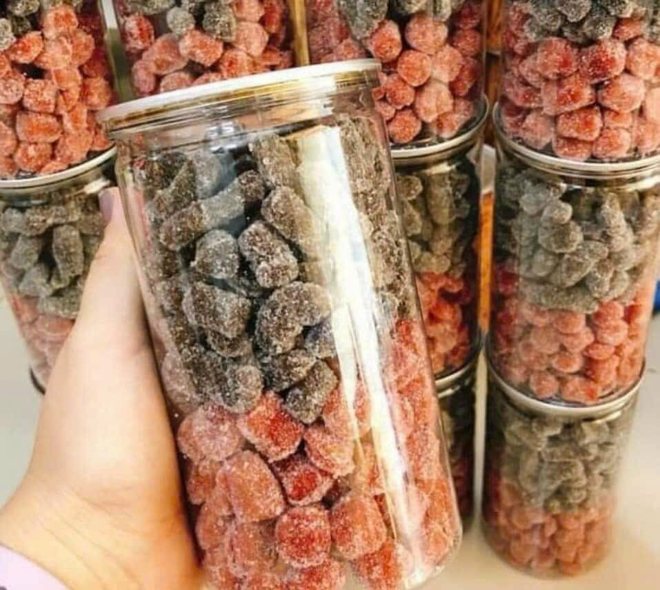 500g kẹo dâu tây mix dâu tằm
