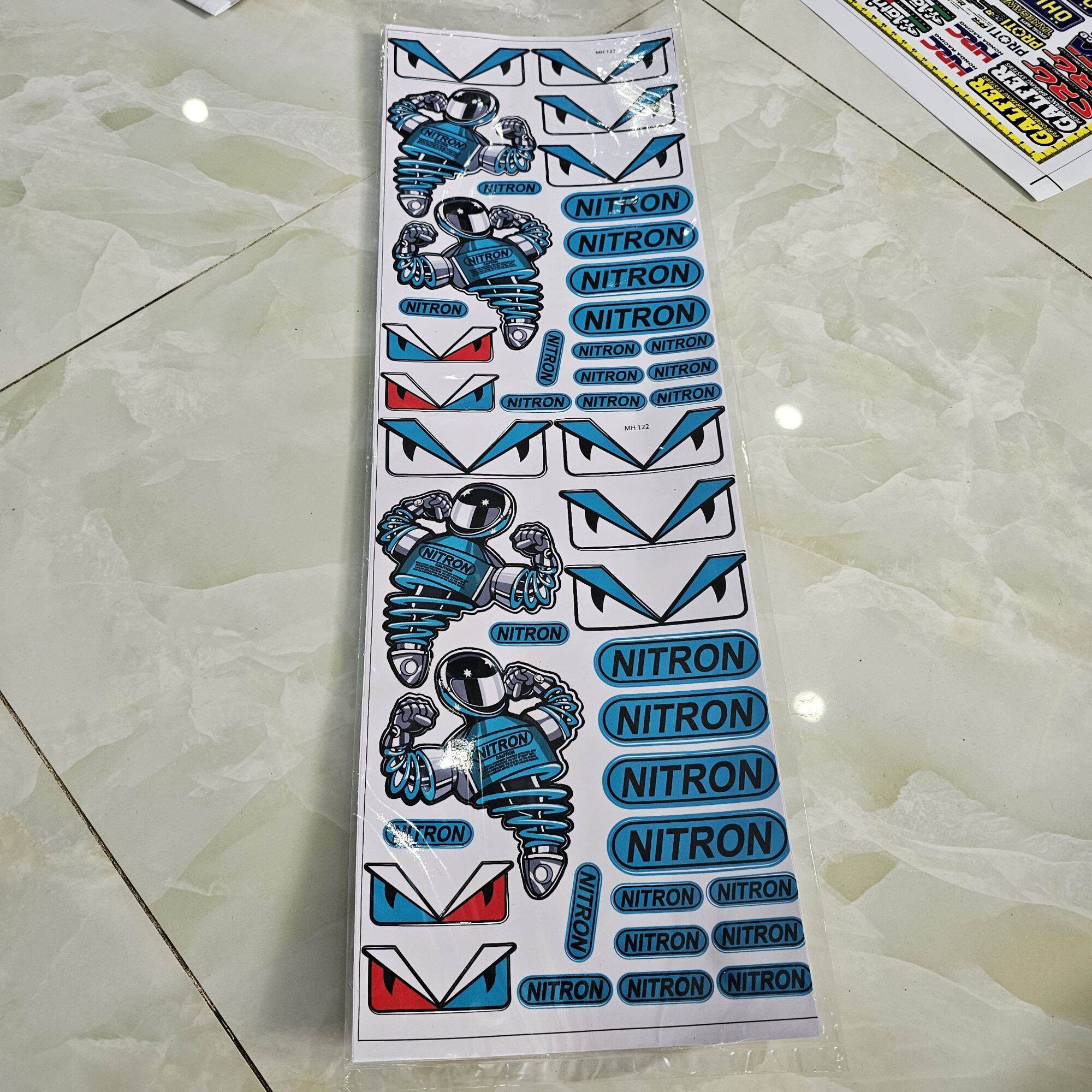 Combo dán nón bảo hiểm 20x60cm