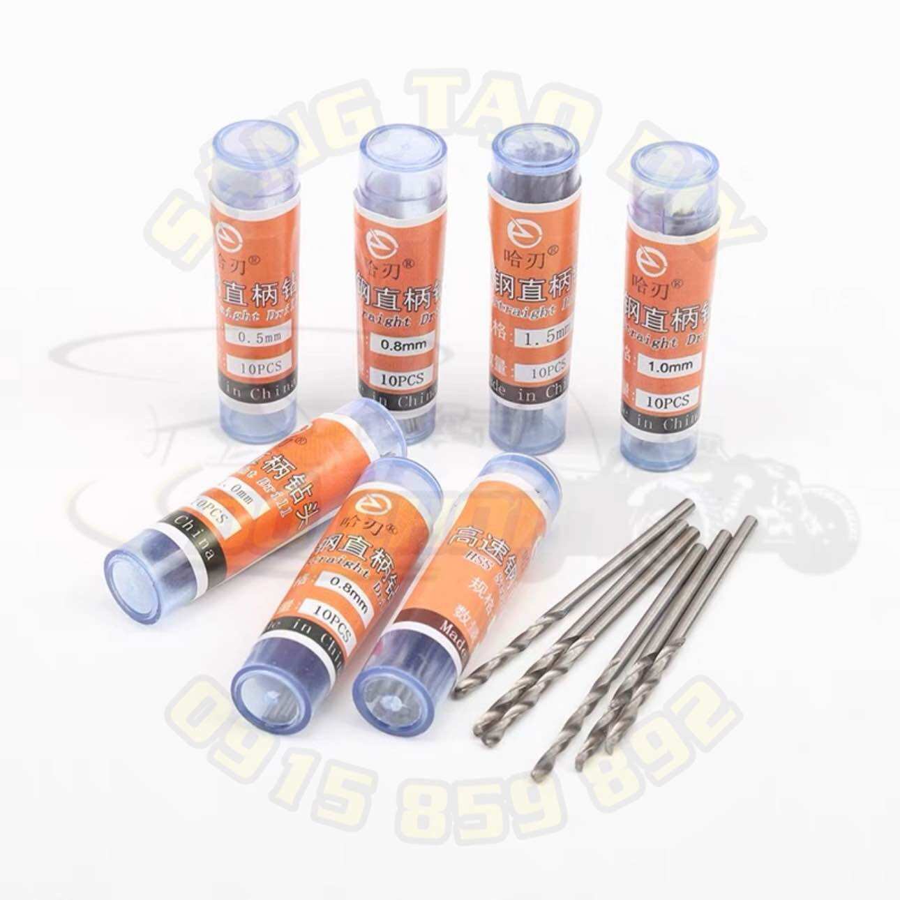 Bộ 10 mũi khoan mini hss 0.5mm - 3.2mm . mũi khoan xoắn thép tốc độ cao 4241