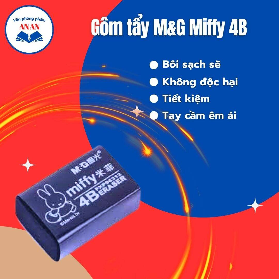 Gôm tẩy m&g miffy 4b 2 loại nhỏ và lớn