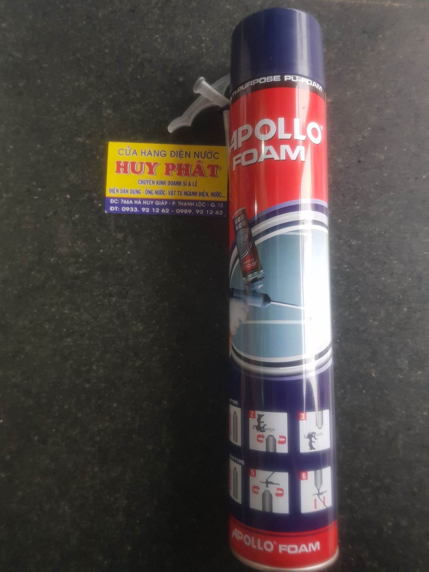 [HCM]Keo bọt trương nở APOLLO Foam 750ml