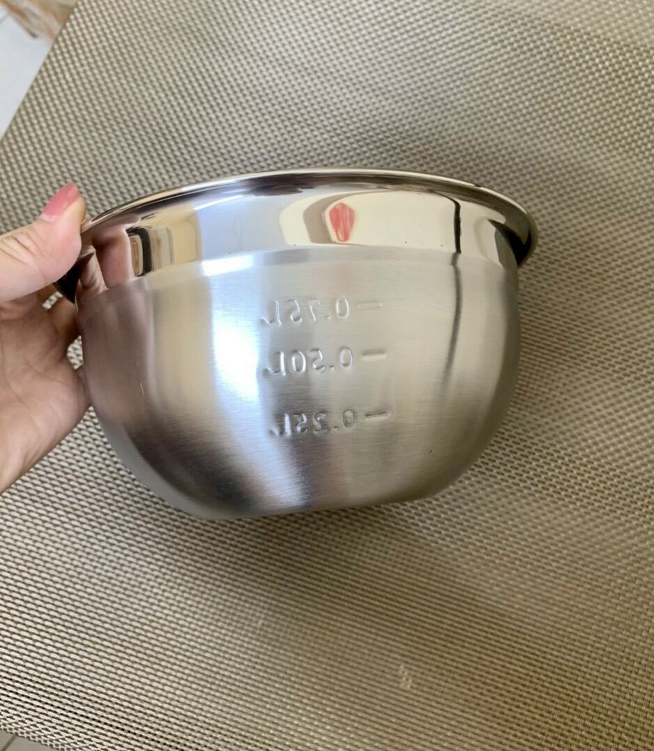 [HCM]Tô trộn inox dày không gĩ 18 cm