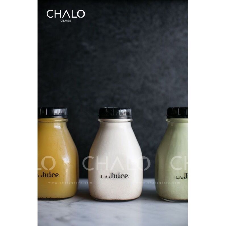 Combo 3 chai thuỷ tinh dáng lùn 300ml