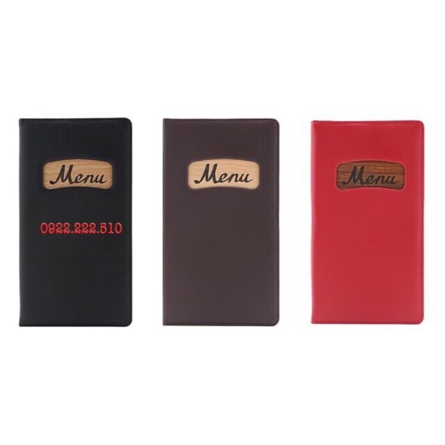Leaf Leather Menu Cover (16X29Cm) 204/209