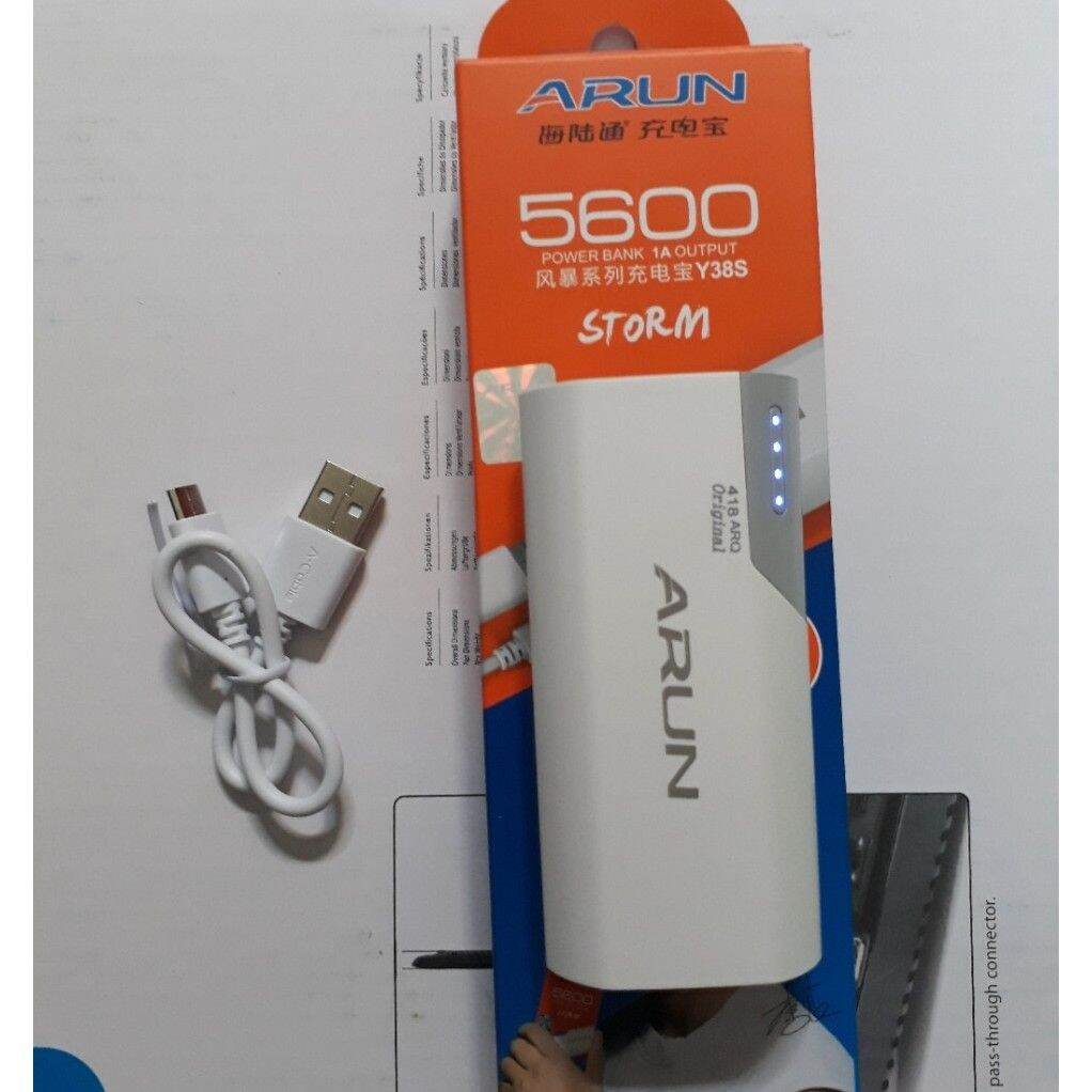 Pin dự phòng arun 5600mah mẫu mới fullbox