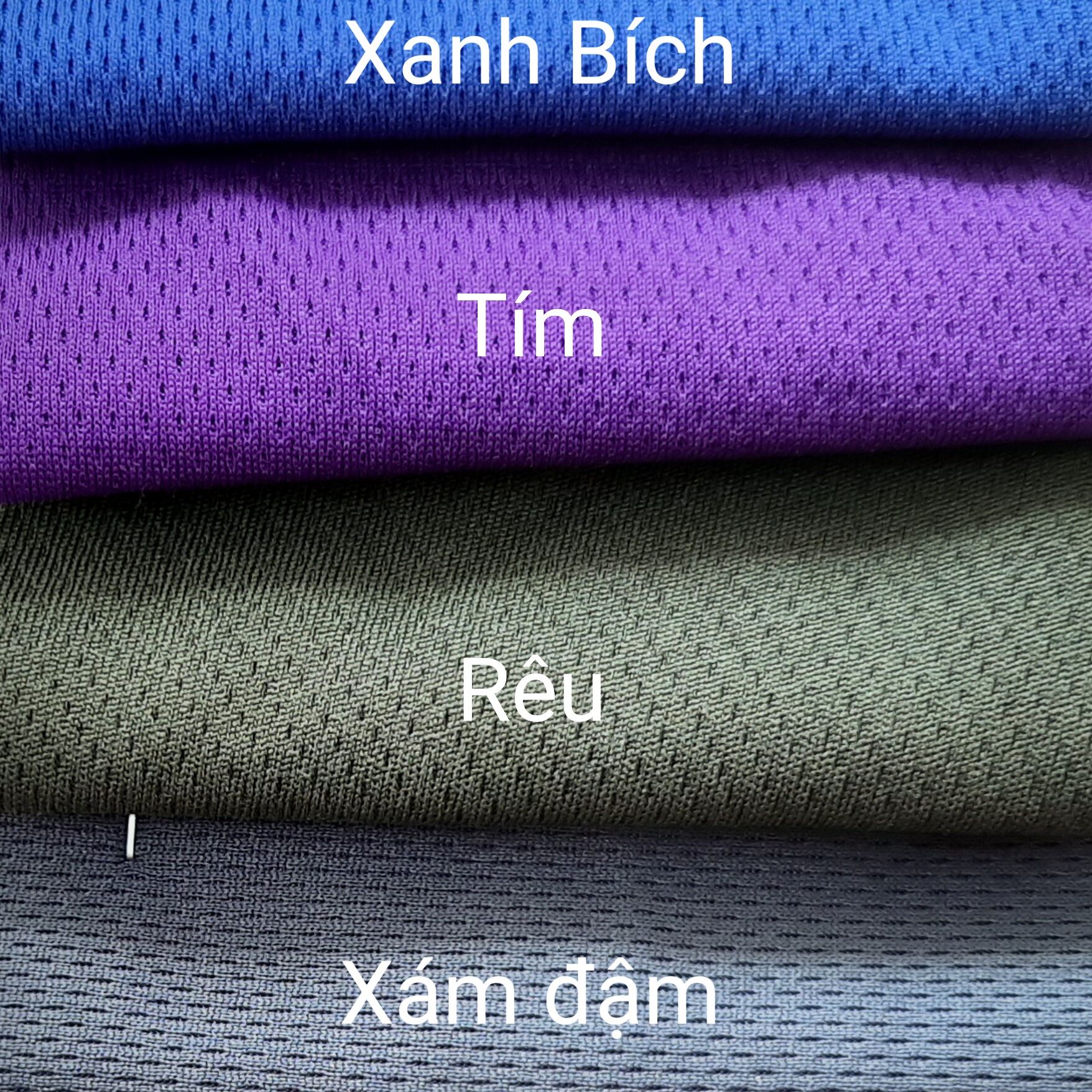 Vải thun mè, nhiều màu (dài 1m * khổ vải 1m6)