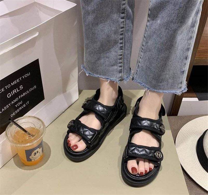 Dép Quai Dán Nữ Giày Tiên Nữ Dễ Phối Đế Bằng Instagram Nổi Tiếng Trên Mạng Mẫu Mới 0 Giày Đi Biển Thể Thao Đế Dày Học Sinh