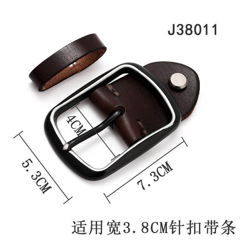 Belt Buckle Men Top Grade Pin Buckle Buckle Youth Casual Belt Head Students Belt Buckle Clip Punched Accessories
