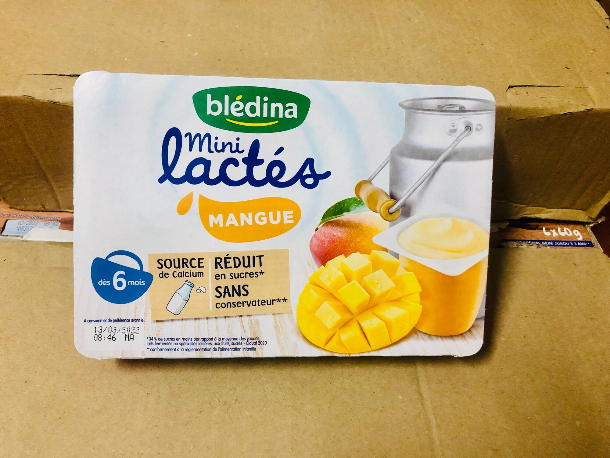 Sữa chua bledina vị xoài date 7/24
