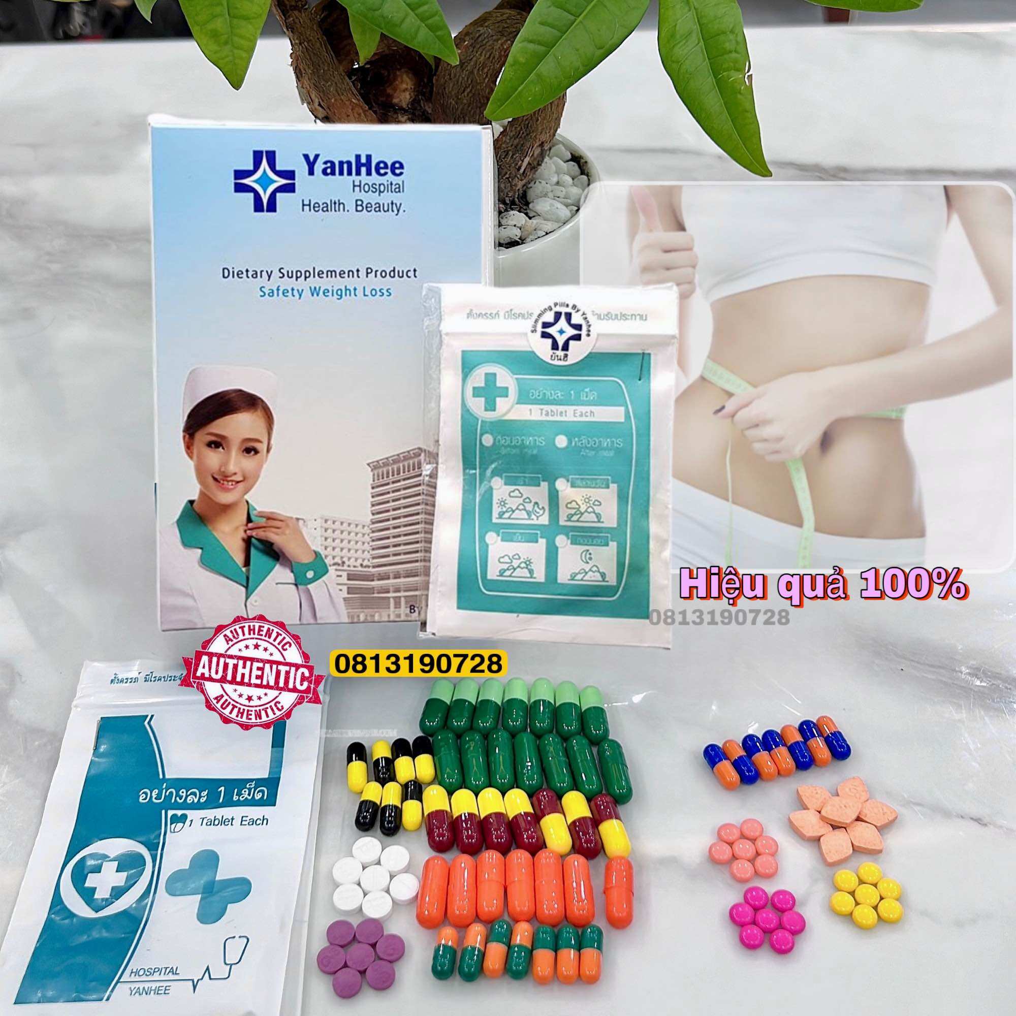 Giảm Cân cấp tốc VIP 13 Yanhee Thái Lan 13viên/ngày giảm cực mạnh