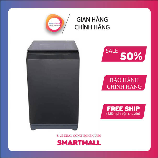 Máy giặt sấy Aqua AQW-U100FT.BK 10kg - Đen, Dung lượng lớn, Tiết kiệm năng lượng