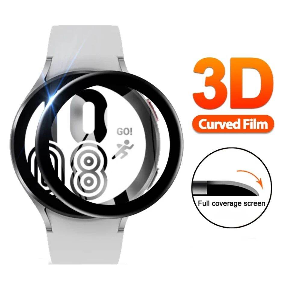 [tặng 1kính 2D khi mua 2 cường lực 3D]  Cường lực màn hình 3D Cạnh Cong Full mặt kính cho Samsung galaxy Watch 4 40mm & watch 4 44mm
