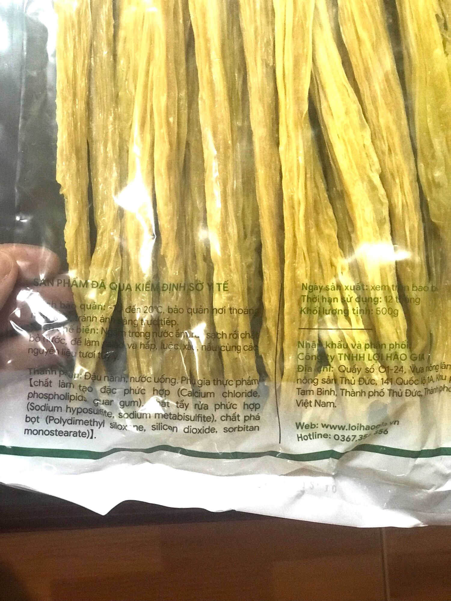 500gr Phù trúc ống - Váng đậu que