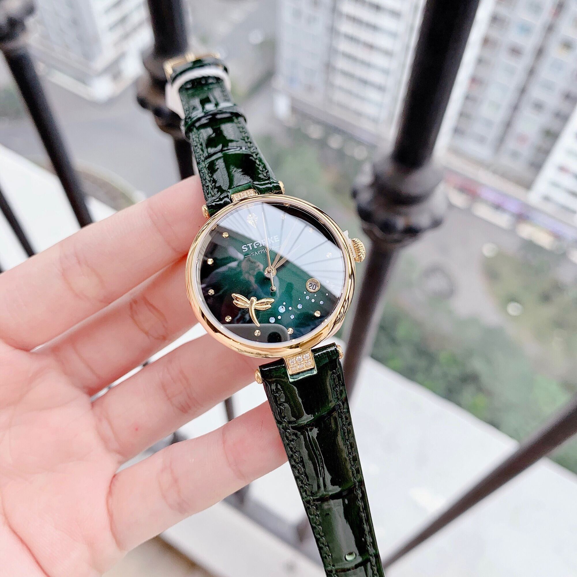 Đồng Hồ Nữ Starke Xanh Lá