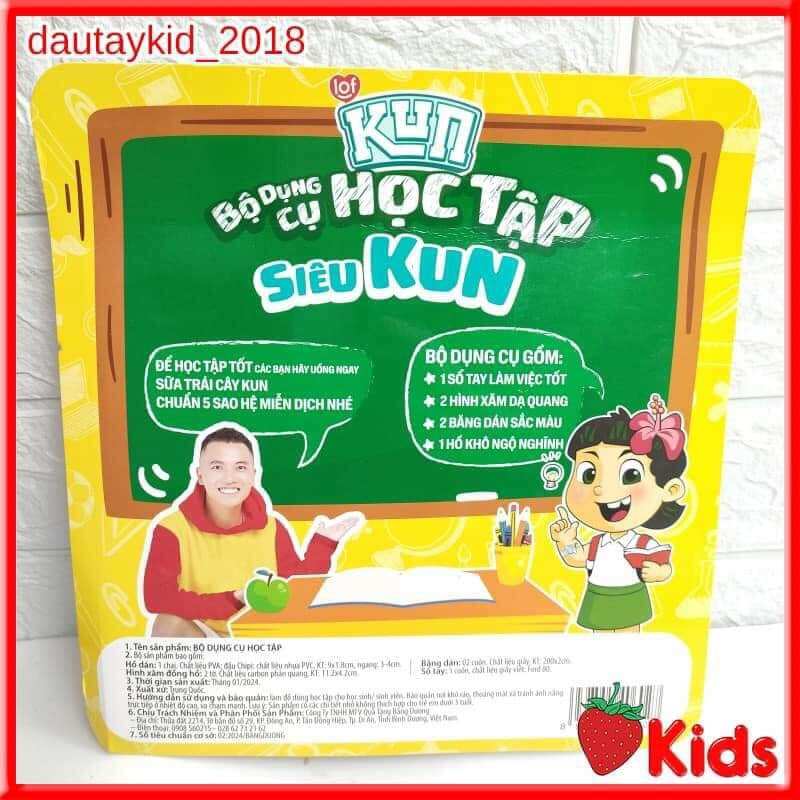 BỘ DỤNG CỤ HỌC TẬP KUN MỚI( ngẩu nhiên)
