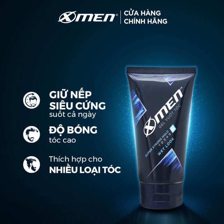 Gel vuốt tóc X-Men Super Strong Hold 150g