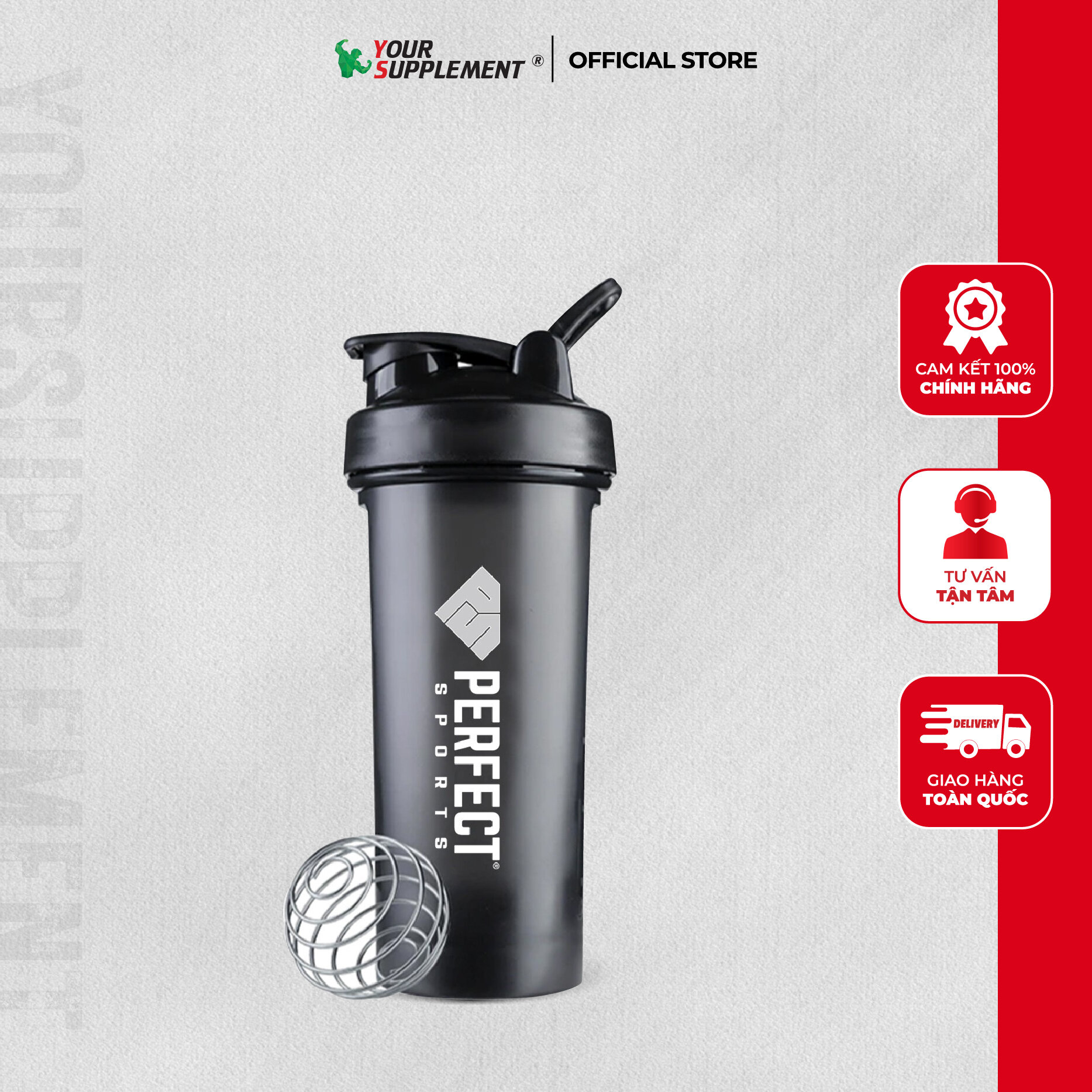Bình lắc thể thao 1000ml - màu ngẫu nhiên