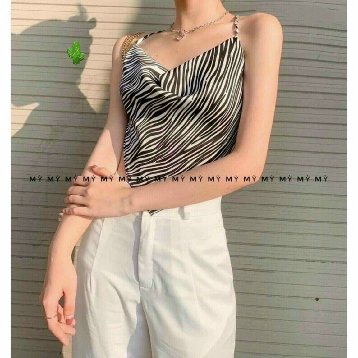 ÁO KIỂU VẰN ÁO YẾM DÂY CROPTOP FORM DƯỚI 50KG (PC)