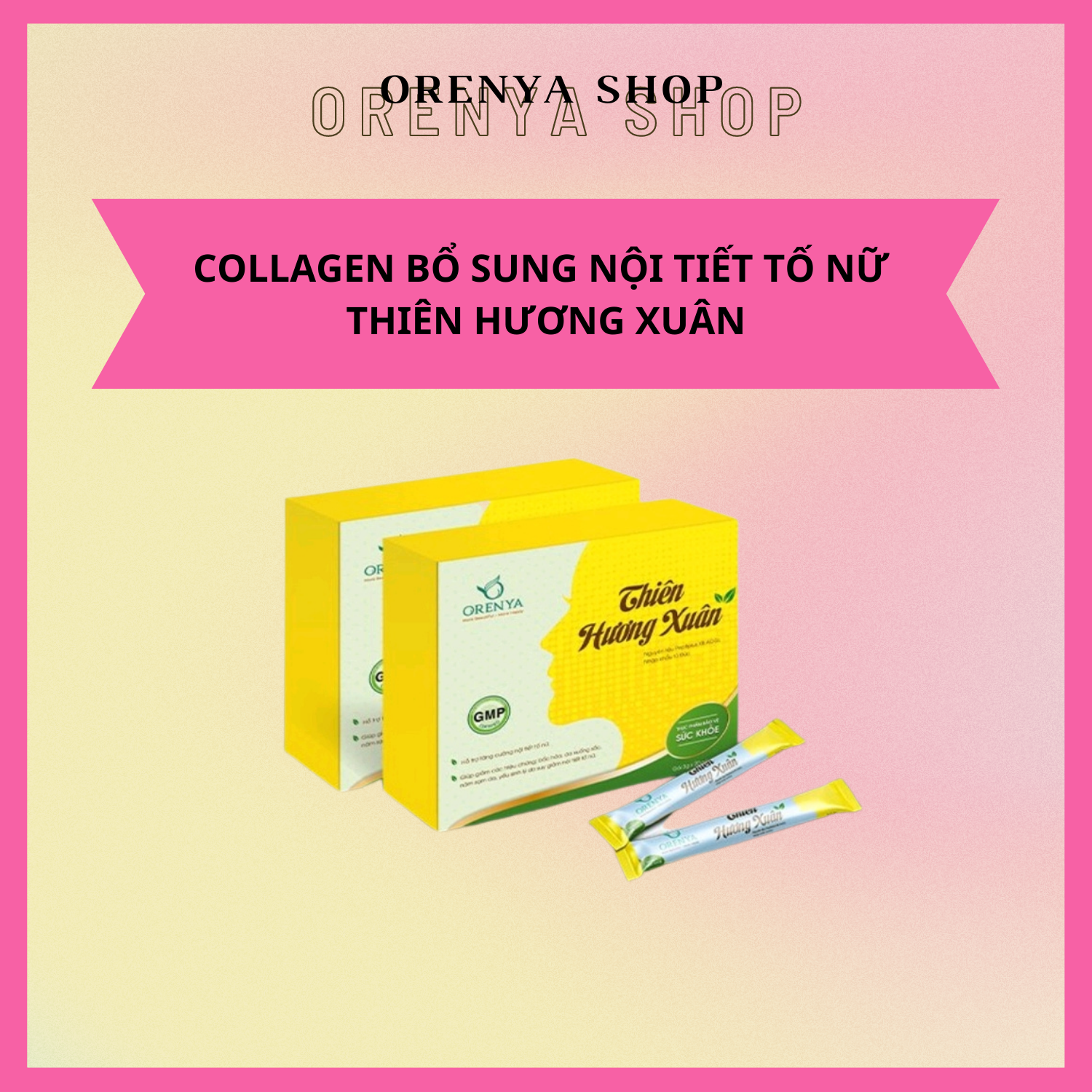 Collagen Thiên Hương Xuân Orenya hộp 20 gói 60g
