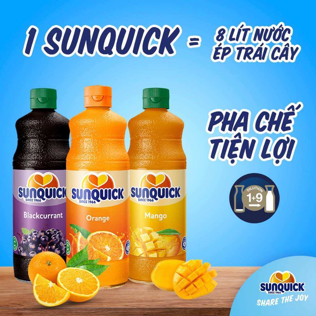 Nước Ép Sunquick Vị Cam 800ml - 1 chai