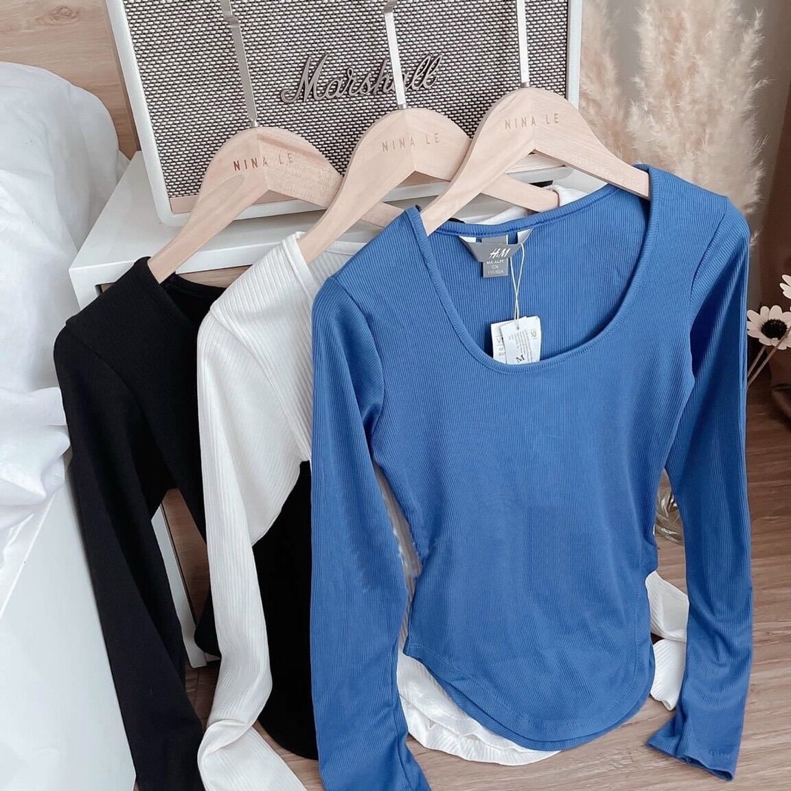 ÁO THUN CỔ VUÔNG VẠT BẦU VB1