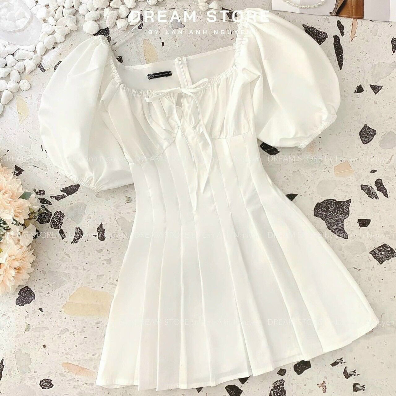 (SHOP BIGSIZE nữ 50kg đến 90kg) ĐẦM TRỄ VAI TAY PHỒNG