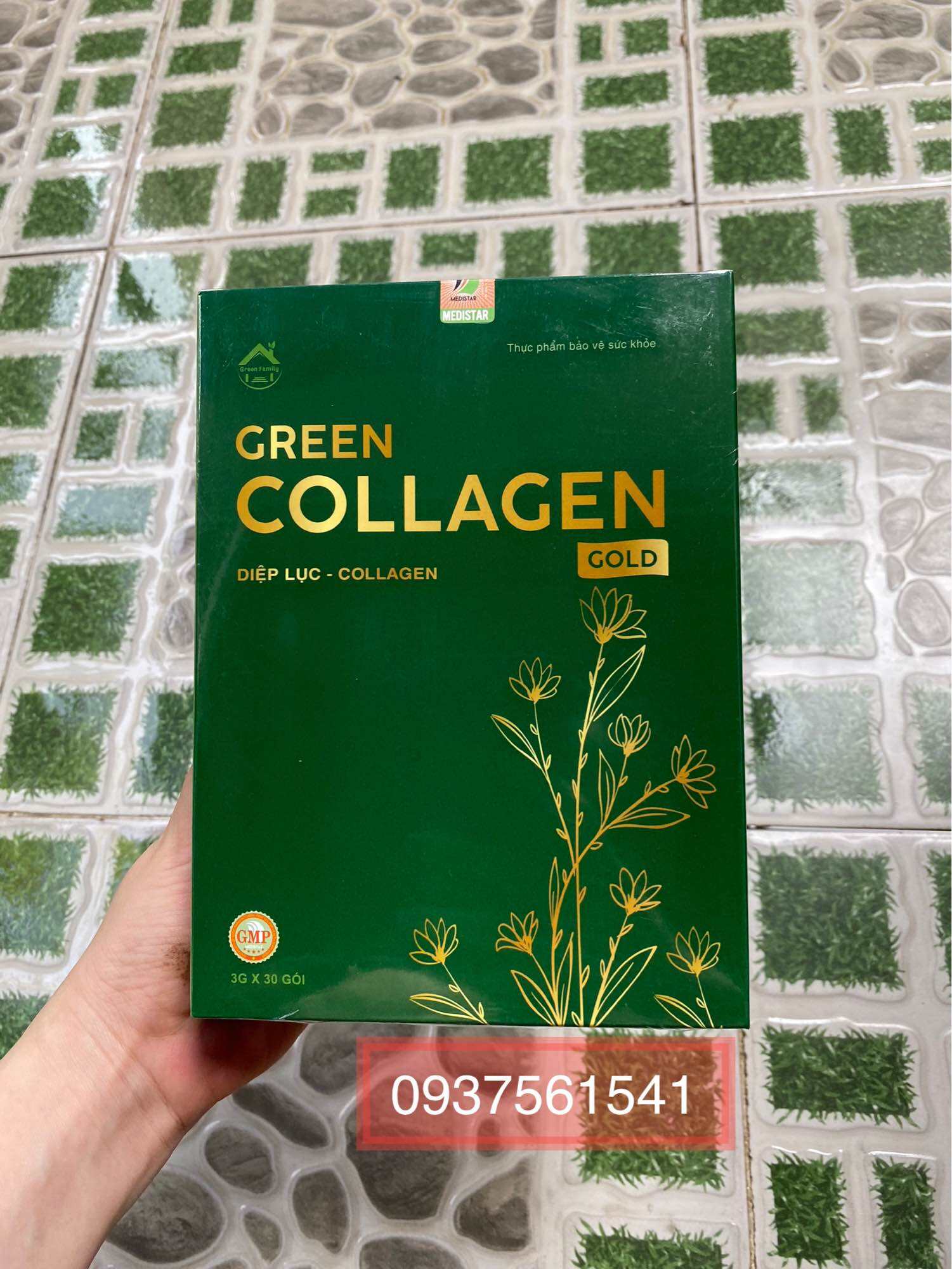 Diệp Lục Collagen  Hộp Lớn 30 Gói  Chính Hãng