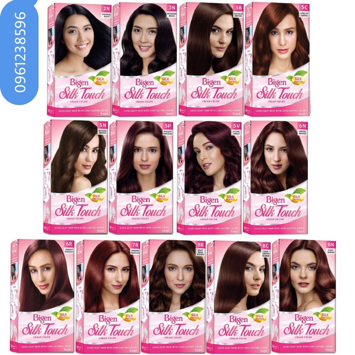 Thuốc Nhuộm Tóc Bigen Silk Touch Phủ Bạc Màu Nhuộm Thời Trang